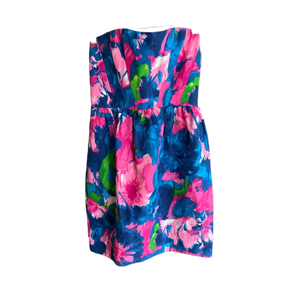 Shoshanna‎ Floral Strapless Dress Size 0 - Picture 3 of 10